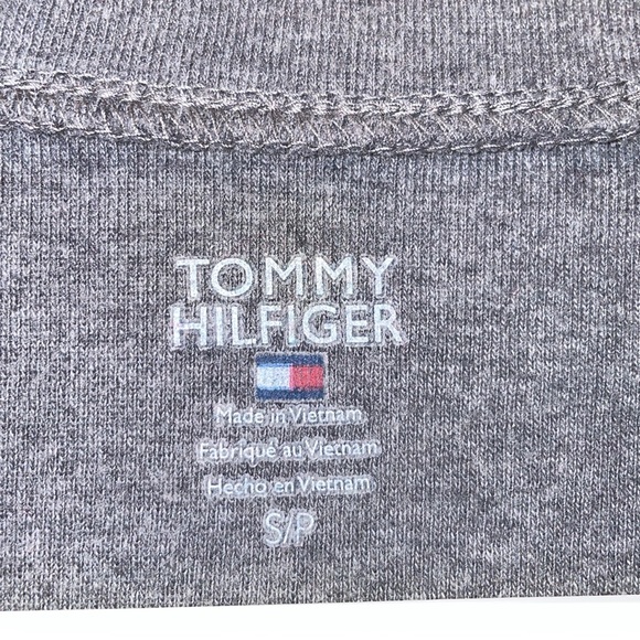 Tommy Hilfiger Grey long sleeve shirt tshirt very soft like new color beads sz S - Picture 6 of 8